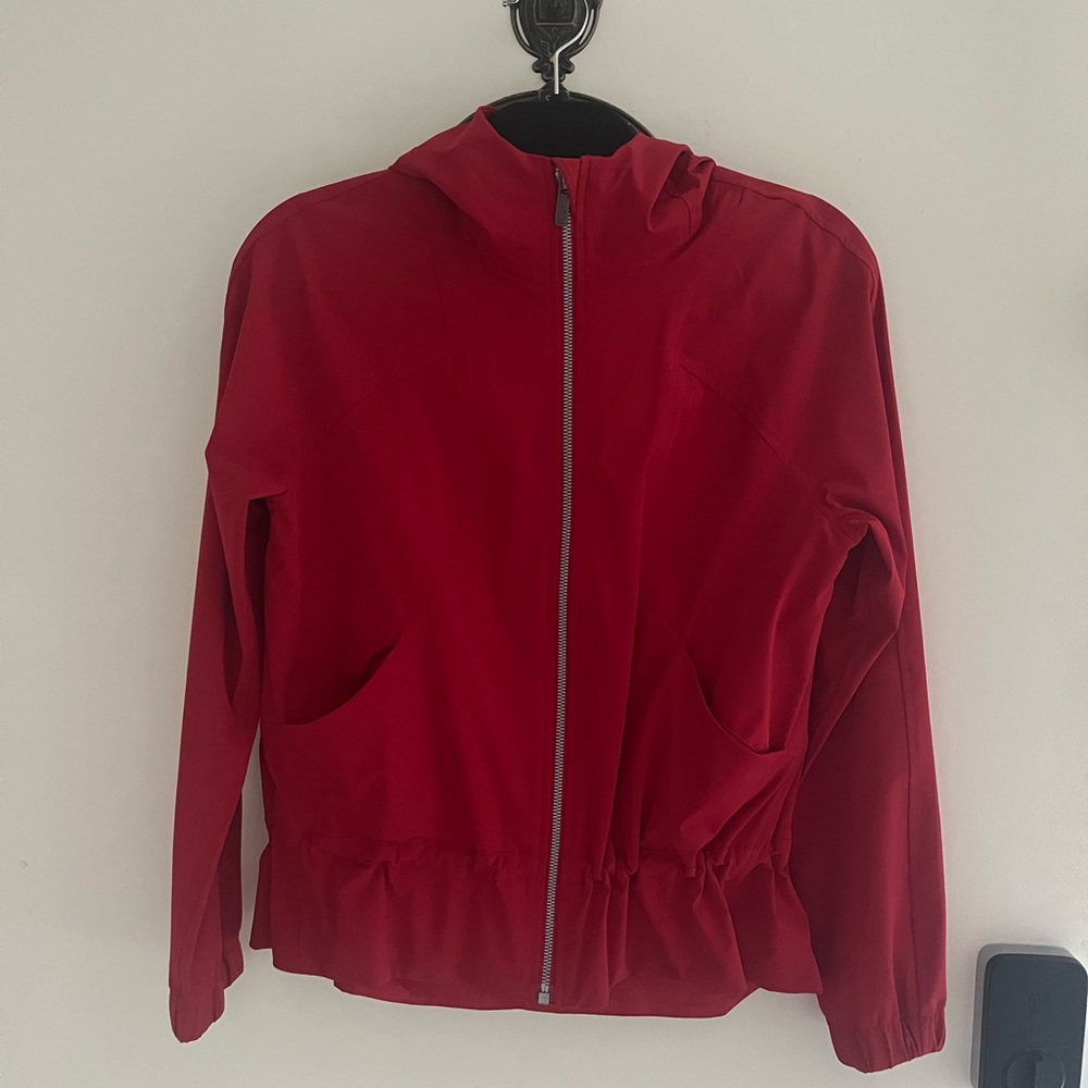 Red Lululemon windbreaker